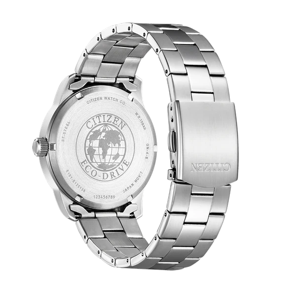 Citizen BM8550-81A Eko-Drive Çelik Kordon Çelik Kasa 10 ATM Suya Dayanıklı Metalik Renk Erkek Kol Saati - 4