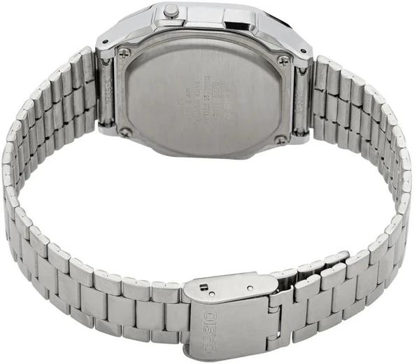 Casio A168WA-5AYDF Retro Tasarım Kare Kadran Çelik Kordon Plastik Kasa Metalik Renk Üniseks Kol Saati - 3