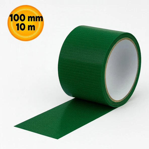 Yeşil Tamir Bandı 100 mm x 10 mt Çok Amaçlı Güçlü Yapışkanlı Suya Dayanıklı Onarım Yalıtım Bandı - Resim 3