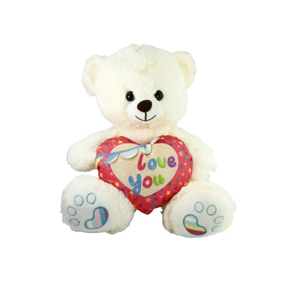Çocuk PJH2324  Peluş Kalpli Ayı Love You 30 cm -Vardem - Resim 4