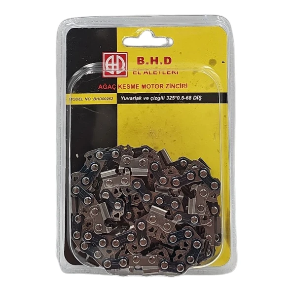 Fixonic B.H.D BHD00262 0.325'' 1.3mm 34 Diş Yuvarlak ve Çizgili Ağaç Kesme Motorlu Testere Zinciri ürün görseli 1