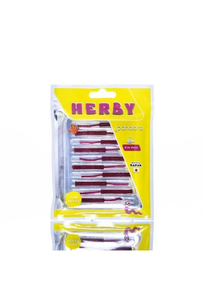 Pandora Herby Worm 5cm 10 Parça Lrf Silikon Yem - Resim 6