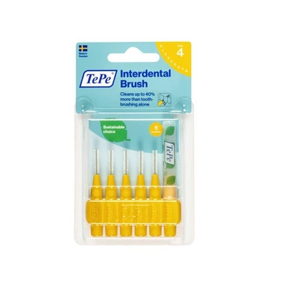 Tepe Blister Arayüz Fırçası 0.7 mm Sarı 6'lı ürün görseli