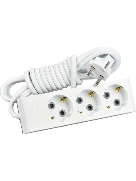 Günsan Elektrik Üçlü Çocuk Korumalı Topraklı Grup Priz 3 Metre ürün görseli 1