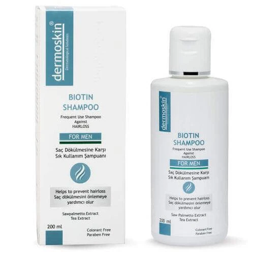 Dermoskin Biotin Shampoo For Men 200ml ürün görseli 1