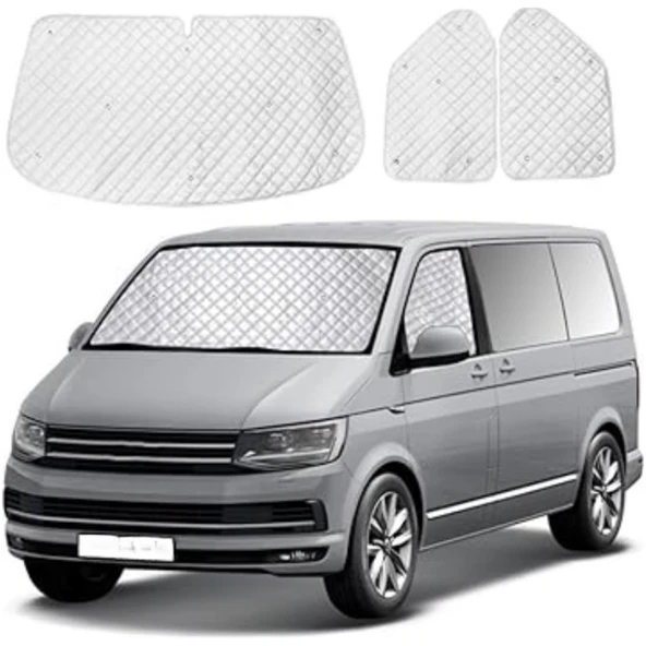 bluebee VW T5 T6 3 Parça 7 katmanlı Termal UV Güneşlik - 1