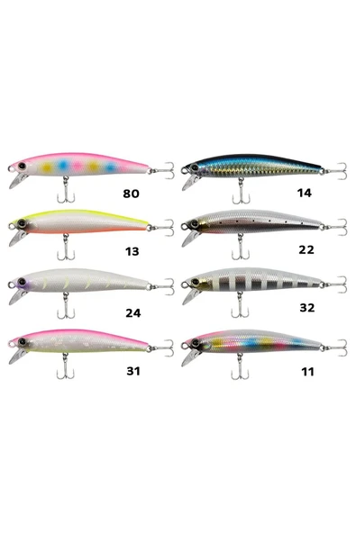 KGF+ Kendo Cas Supper Deep Minnow 105s 35gr maket Balık - Resim 2
