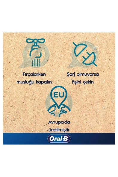 Oral-B D103 Pro Clean Siyah Şarjlı Diş Fırçası – 2D Temizlik, Zamanlayıcı, Elektrikli Fırça - 4