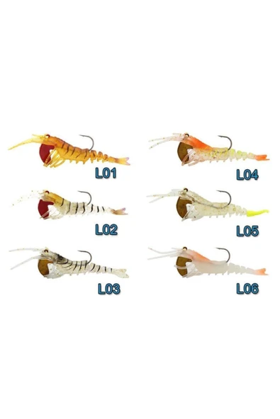 SEA HORSE Manic 3d Shrimp Karides Silikon Yem ürün görseli