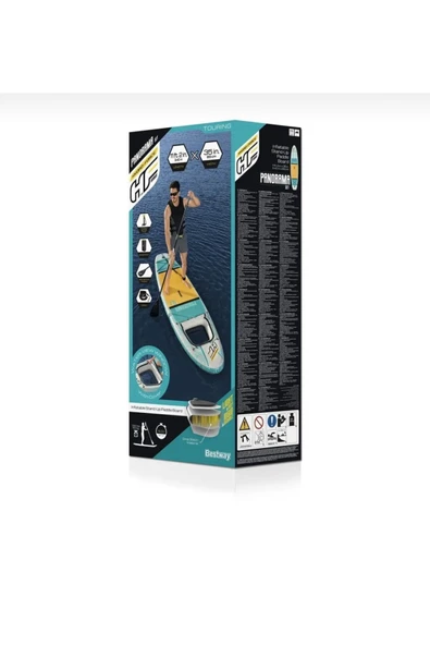 KGF+ Hydro-Force Panorama 340x89x15 cm SUP Paddle Board Set - 5