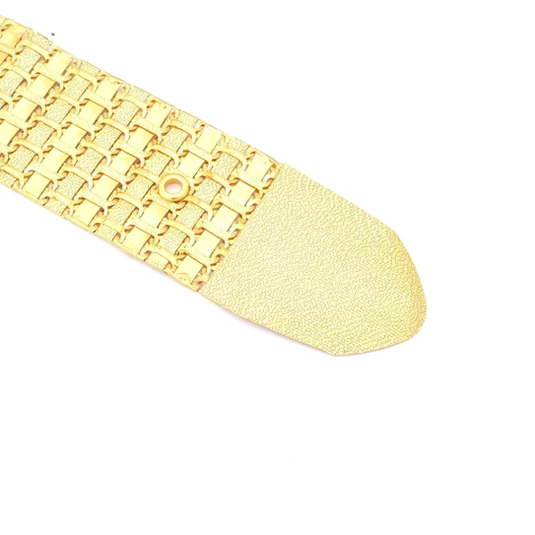 Altın Kaplama Kemer Baklava Desen Tokalı Model-KMR-113 - Resim 2