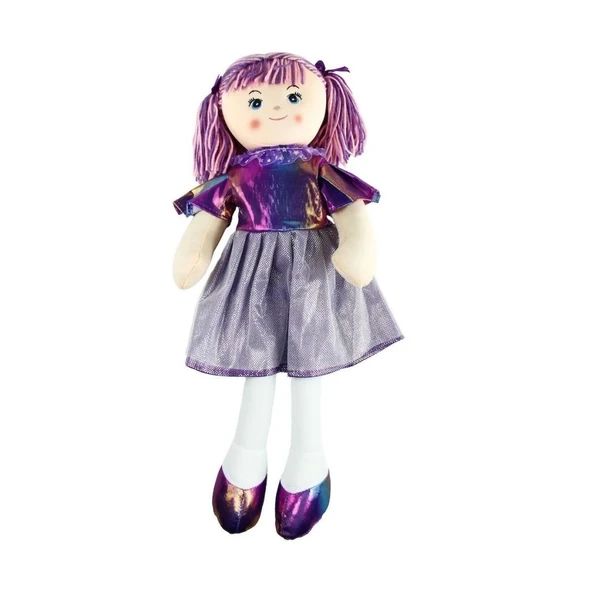 Çocuk AY950C Parlak Elbiseli Bez Bebek 50 cm -Vardem - Resim 4