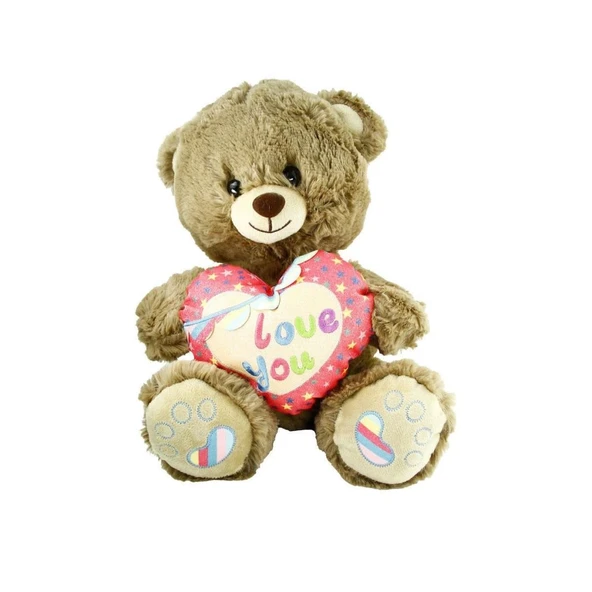 Çocuk PJH2324  Peluş Kalpli Ayı Love You 30 cm -Vardem - Resim 2