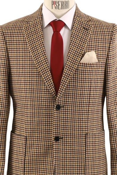 Erkek Tek Ceket Slim Fit - 4