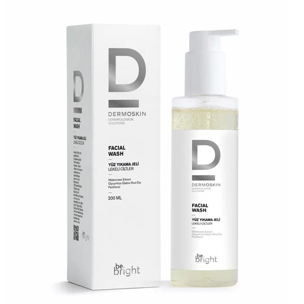 Dermoskin Be Bright Lekeli Ciltler için Yüz Yıkama Jeli 200 ml ürün görseli