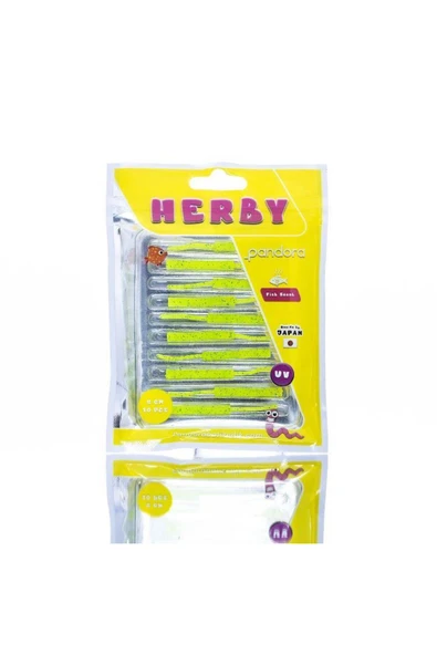 Pandora Herby Worm 5cm 10 Parça Lrf Silikon Yem - Resim 3