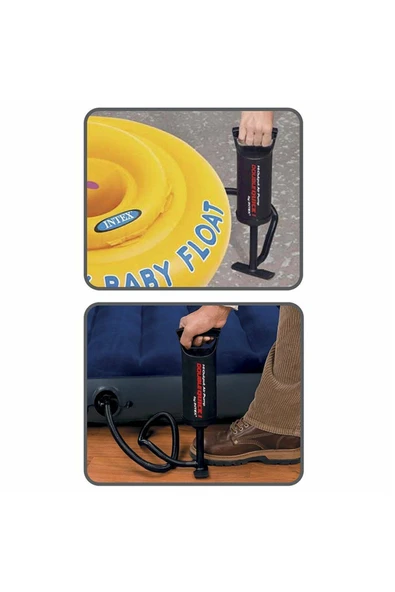 Kelebek Oyuncak INTEX 68612 DOUBLE QUİCK ÇİFT FONKSİYONLU (DUAL-WAY) EL POMPASI 29 Cm. - 3
