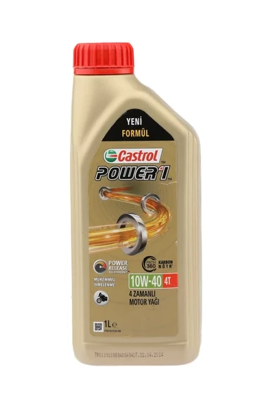 Castrol Power 1 Scooter 10W/40 4T 1 lt Motosiklet Yağı - 1