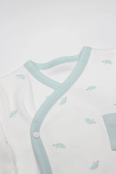 Bistyle 3lü Zıbın Takım Hello World 13105 Mint - 2