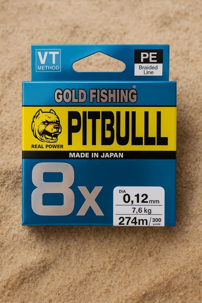 kgf plus GOLD FISHING PITBULLL 8X PE Örgü Misina – 274 m - Resim 3