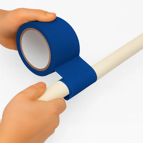 Mavi Tamir Bandı 100 mm x 10 Metre Çok Amaçlı Güçlü Yapışkanlı Suya Dayanıklı Onarım Yalıtım Bandı - Resim 2