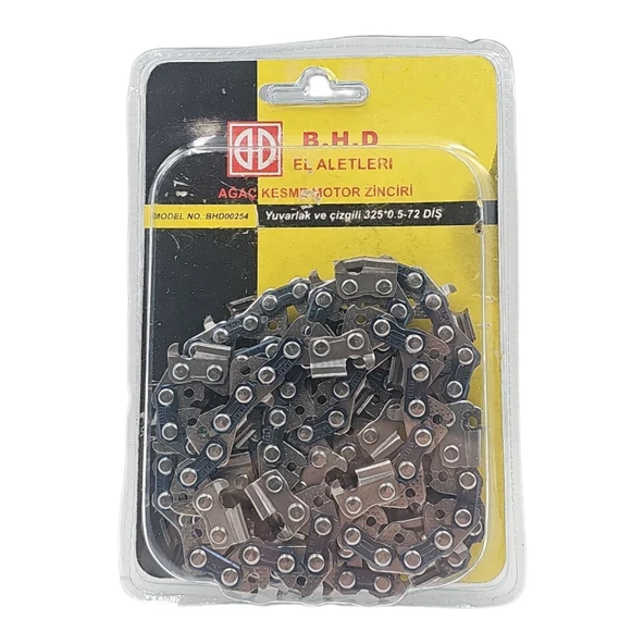 Fixonic B.H.D BHD00254 0.325'' 1.3mm 36 Diş Yuvarlak ve Çizgili Ağaç Kesme Motorlu Testere Zinciri ürün görseli 1