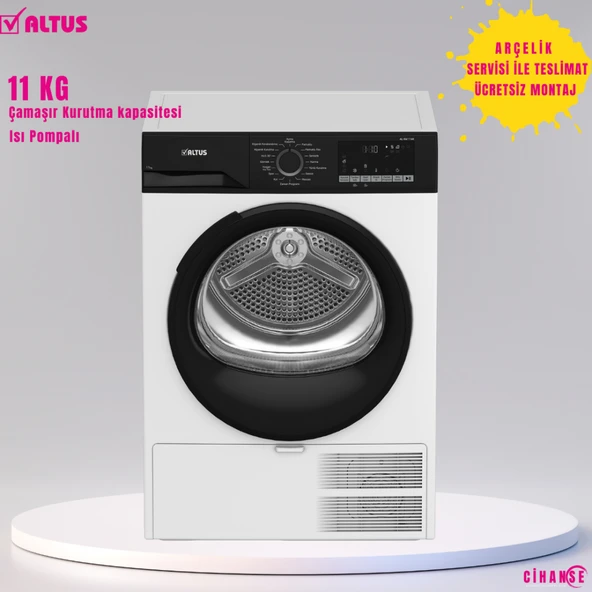 Altus AL 1160 11 KG Çamaşır Kurutma makinesi ISI Pompalı - 1