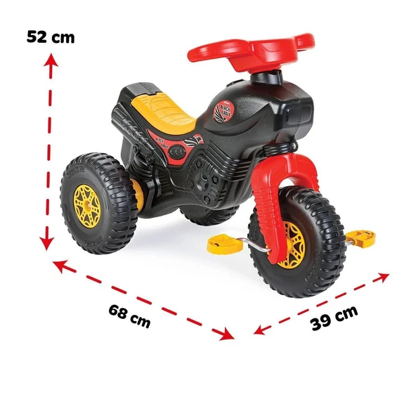 07 175 Pilsan Black Eagle Pedallı Motorsiklet - Resim 2