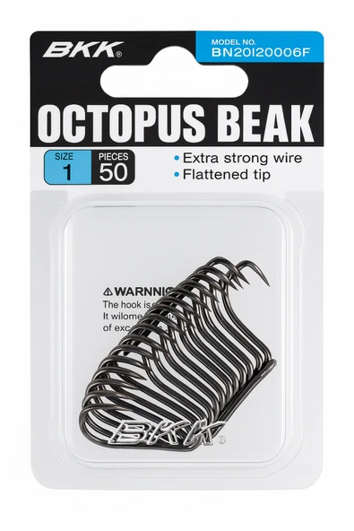 KGF+ BKK Octopus Beak Olta İğnesi – 50 Adet - 1