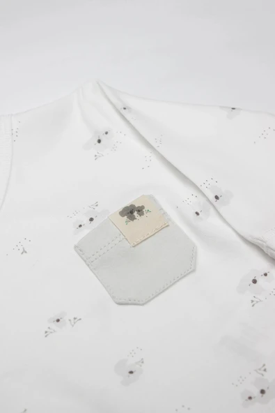 Bistyle 3lü Zıbın Takım Lıttle Koala 13109 Gri - Resim 2