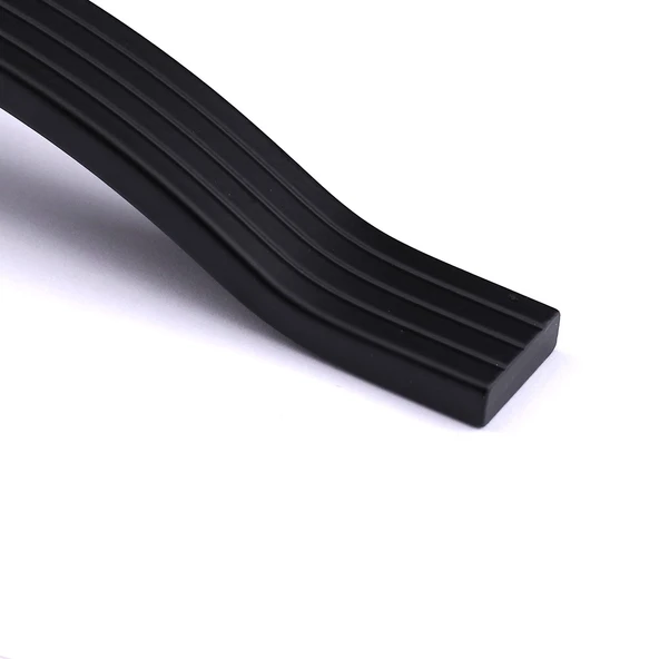 Akasya 320 mm Siyah Metal Mobilya Kulpu Çizgili Model Dayanıklı Uzun Ömürlü Modern Dekoratif Tasarım - Resim 6