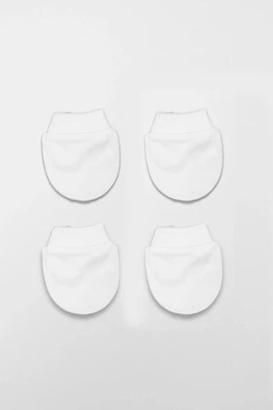 Bistyle 2li Penye Eldiven Basıc 90108 Beyaz - Resim 3