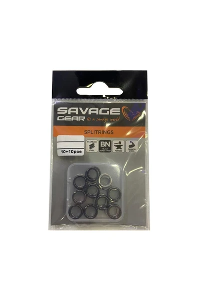 Savage Gear Splitring 7mm 103 Lbs 47 Kg Ss+bln 10+10 - Resim 2