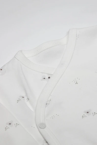 Bistyle 3lü Zıbın Takım Lıttle Koala 13109 Gri - Resim 3