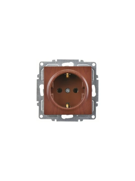 Günsan Uzmlight Günsan Visage Ceviz Topraklı Priz Mekanizma 10 ADET - Resim 2