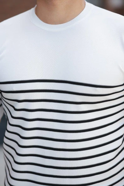 Erkek çizgi Desenli Bisiklet Yaka Kısa Kollu T-sihrt - Resim 3