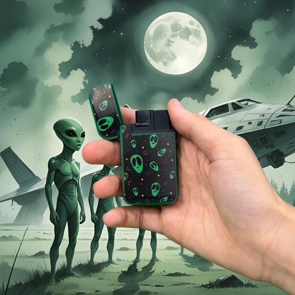 Zengaz Uzaylı Yeşil Çakmak - Resim 4