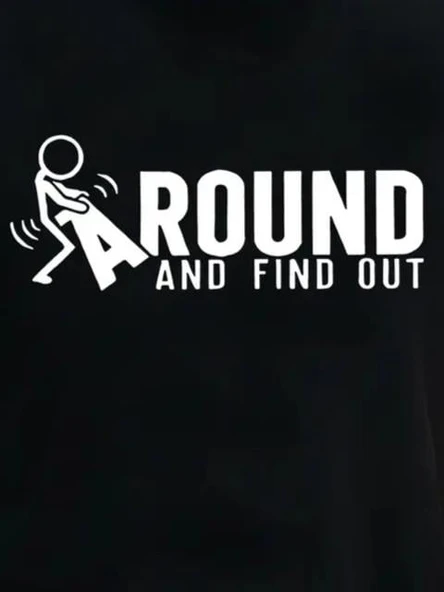 Erkek Around Baskılı Süprem T-shirt - Resim 3