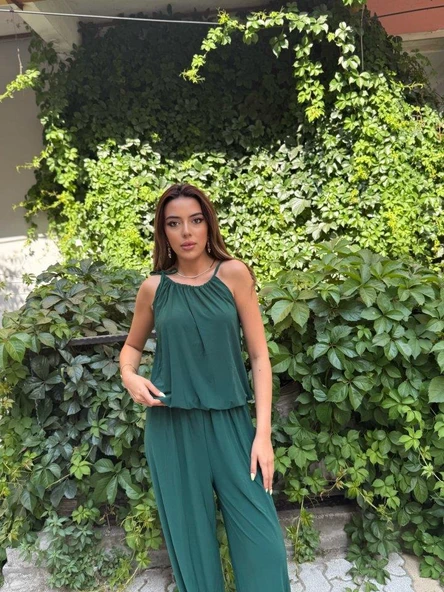 Kadın Omuz Askılı Döküm Detay Salaş Sandy Bluz ürün görseli