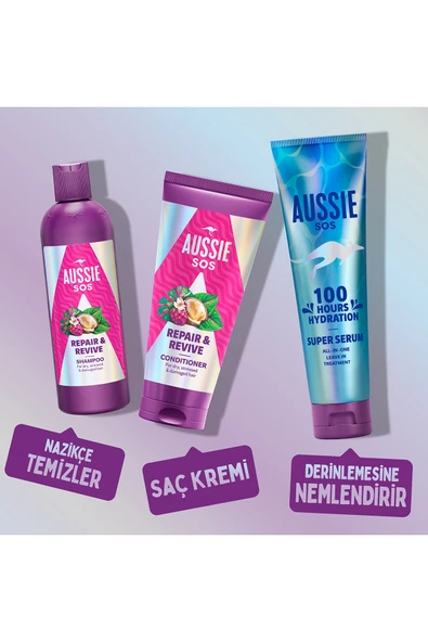 SOS Repair & Revive Kuru, Yıpranmış ve Hasar Görmüş Saçlar için Şampuan 500ml - 4