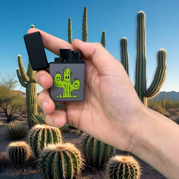 Zengaz Neşeli Kaktüs Gri Çakmak - Resim 4