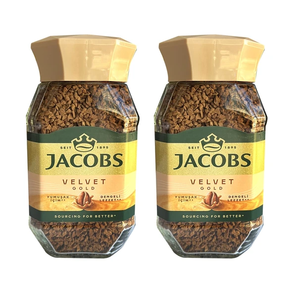 Jacobs Velvet Gold 100 gr Çözünebilir Kahve x 2 Adet ürün görseli