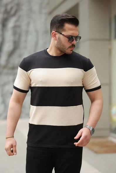 Erkek Parçalı Renk Kısa Kollu Tişört ürün görseli