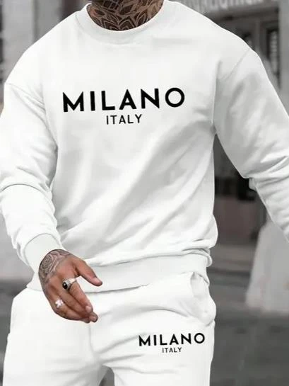 Erkek Uzun Kollu Baskı Detaylı Iki Iplik Takım - Resim 2