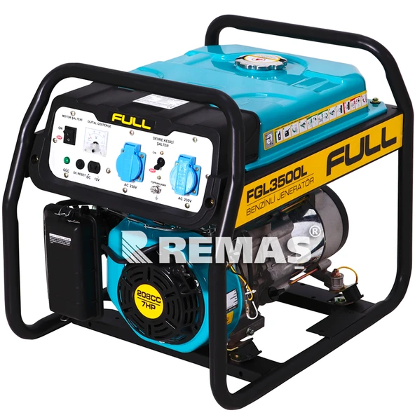 Full FGL 3500L Benzinli Monofaze Jeneratör ürün görseli 1