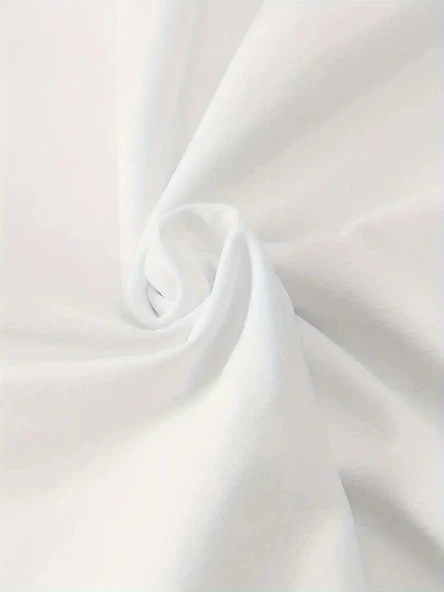 Baskılı Oversize Bisiklet Yaka T-shirt - Beyaz - Resim 3