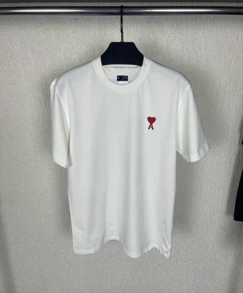 Unisex Bisiklet Yaka Baskılı Oversize T-Shirt - Beyaz - Resim 3