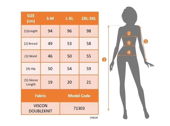 Kadın Kısa Kollu V Yakalı Yanlardan Yırtmaç Ve Düğmeli Viskon Iki Iplik Elbise - Resim 4