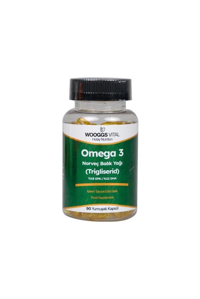 Wooggs Vıtal Omega 3 Norveç Balık Yağı () İteg 90 Soft Jel - 1