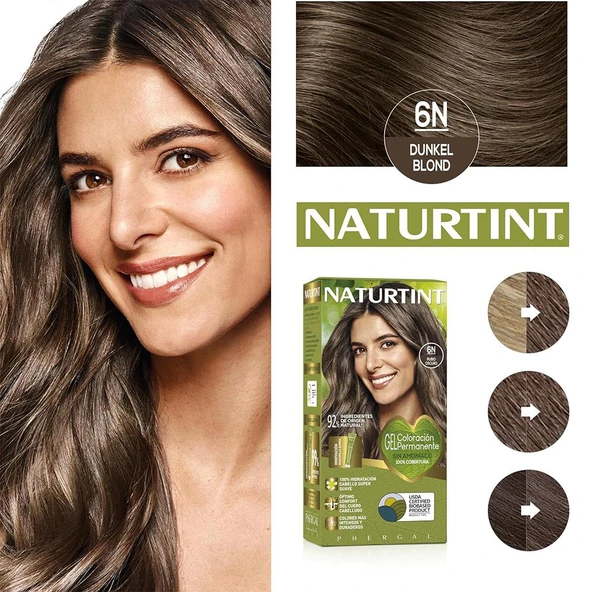 Naturtint 6N Koyu Sarı Doğal Saç Boyası 170ML - Resim 2